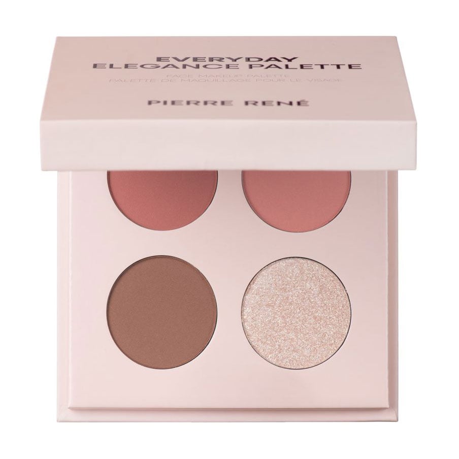 Палетка для контурінгу обличчя Pierre Rene Everyday Elegance Palette, Rose, 5.2 г